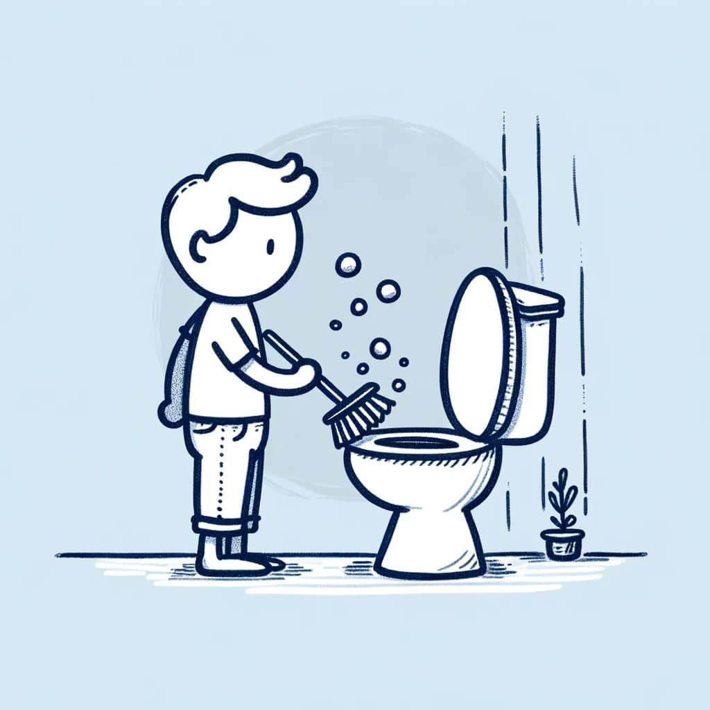 Rengøring af toilet